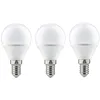 Image de Paulmann 28427 Pack de 3 LED Ampoule Sphérique, 3x3,5W, E14, 230V, 2700K