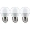 Image de Paulmann 28579 Lampe LED sphérique 3x5,5 watts ampoule Opale poire éclairage 2700 K E27