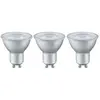Image de Paulmann 28581 Lampe LED réflecteur 3x4 watts ampoule Alu poire éclairage 2700 K GU10