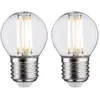 Image de Paulmann 28640 lampe LED sphérique 2x5W ampoule Clair ampoule éclairage 2700 K E27