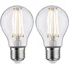 Image de Paulmann 28641 Lampe LED standard 2x7W ampoule Clair poire éclairage 2700 K E27