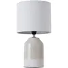 Image de Pauleen 48022 Sandy Glow lampe à poser max. 20W Luminaire à poser E14 lampe de chevet Beige Blanc 230V céramique/tissu sans ampoule
