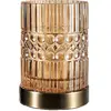 Image de Pauleen 48126 Crystal Elegance lampe à poser luminaire verre max 25W E27 Verre/Ambre/Laiton Luminaire à poser 230 V