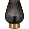 Image de Pauleen 48158 Crystal Gloom lampe à poser Anthracite Luminaire à poser style cristal max 40W E14 Verre fumé/Laiton 230 V Verre