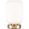 Image de Pauleen Paulmann 48193 Noble Purity Lampe à poser, 20 watts max., blanche, verre doré champagne, métal, E27