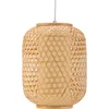 Image de Pauleen 48202 Luminaire en suspension Woody Delight 20 watts max. beige, blanc bambou, plastique, métal E27