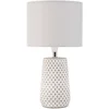 Image de Pauleen 48215 lampe à poser Pretty Purity max. 20W faite main blanc, gris Lampe de chevet Look Naturel en tissu, béton E14