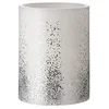 Image de Pauleen 48247 Glowing Glitter BIG Candle Bougie en cire avec batterie et fonction minuterie 6H Minuterie Blanc/argenté