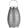 Image de Pauleen 48295 Lanterne LED Sunshine Temptation 27,5 cm Argent IP44 luminaire Solaire, Métal, 0.025 W