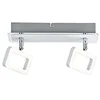 Image de Paulmann 66639 Spots Frame 2x4,5W, Blanc Dépoli/Chrome, 230V, Métal