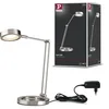 Image de Paulmann 70245 Lampe de bureau Zed LED 6,7W, Acier brossé, 230/12V, Métal