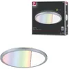 Image de Paulmann 71018 Atria Shine Panneau LED rond 293 mm avec 1 ampoule 12 W à intensité variable RGBW Chromé mat Panneau lumineux en plastique