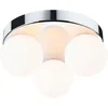 Image de Paulmann 71062 Plafonnier Selection Bathroom Gove IP44 G9 230 V max. 3x20W gradable Chrome, Satin luminaire de salle de bain