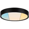 Image de Paulmann 71086 Plafonnier LED Selection Bathroom Tega IP44 White Switch 1200lm 230V 22,5W Noir mat luminaire de salle de bain lampe de salle de bain