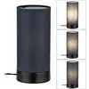 Image de Paulmann Pia 77059 Lampe de table LED E14 noir (mat)