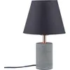 Image de Paulmann 79622 Neordic Tem Lampe de table, max. 1x20W, E27, Gris/Cuivre, 230V, Tissu/Béton/Métal