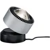 Image de Paulmann 79718 lampe à poser LED Aldan incl. 1x3,5 watts gradable lampe de chevet Noir, Alu Luminaire à poser Blanc chaud 2700 K