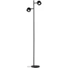 Image de Paulmann 79775 lampadaire LED Puric Pane 2x300lm incl. 2x3W gradable lampadaire Noir Métal, plastique 2700K