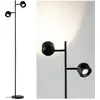 Image de Paulmann Pane I 79775 Lampadaire à LED avec lampe de lecture LED 3 W noir