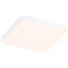 Image de Paulmann 79947 panneau LED panneau encastré Veluna VariFit Edge 90x90 mm carré gradable Blanc chaud Blanc synthétique système d'éclairage 3000 K