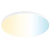 Image de Paulmann 79956 panneau LED panneau encastré Veluna VariFit Edge 160 mm rond Tunable White commande de la lumière blanche Blanc synthétique plafonnier