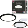 Image de Paulmann 79963 panneau LED panneau encastré Areo IP44 175 mm rond incl. 1x13 watts Blanc chaud Noir synthétique système d'éclairage 3000 Kelvin