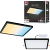 Image de Paulmann 79967 panneau LED panneau encastré Areo IP44 230x230mm carré incl. 1x16 W gradable Tunable White Noir synthétique plafonnier 3000K