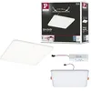 Image de Paulmann 92398 panneau LED spots encastrés Veluna VariFit IP44 blanc neutre 185x185 mm carré incl. 1x17,5 watts plafonnier Satin éclairage de plafond plastique éclairage de salon 4000 K