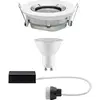 Image de Paulmann Nova Spot encastrable pour salle de bains LED GU10 7 W IP65 blanc mat, chrome