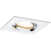 Image de Paulmann 92904 Kit encastrés Premium Nova, IP65, carré, orientable, LED 1x7W, 230 V, GU10, 51 mm Bl/chr