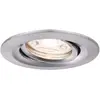 Image de Paulmann 92972 Spot encastré LED Nova mini Plus Coin EasyDim rond orientable incl. 1x4,2 watts gradable Spot encastré pour plafond Acier brossé Lampe encastrée aluminium Blanc chaud 2700 K