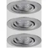 Image de Paulmann 92973 EBL Nova mini Plus Coin Luminaire à LED encastrable jeu de 3 4.20 W fer