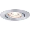 Image de Paulmann 92974 Spot encastré LED Nova mini Plus Coin EasyDim rond orientable incl. 1x4,2Watt gradable Spot encastré pour plafond Alu tourné Lampe encastrée Alu Blanc chaud 2700 K
