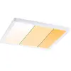 Image de Paulmann 92994 Panneau LED spots encastrés Areo VariFit IP44 gradable sur 3 niveaux 230x230mm carré incl. 1x16W gradable Blanc dépoli plastique 2000 K