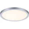 Image de Paulmann 93034 Panneau LED spots encastrés Areo VariFit IP44 Blanc chaud 175 mm rond incl. 1x13 watts Chrome mat éclairage de plafond plastique 3000 K