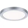 Image de Paulmann 93037 Spot encastré LED Areo VariFit IP44 Blanc neutre 118 mm rond incl. 1x6,5 Watt chrome mat Plafonnier matière plastique 4000 K