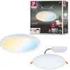 Image de Paulmann 93043 Panneau LED spots encastrés Areo VariFit IP44 ZigBee Tunable White 175mm rond incl. 1x13W gradable Blanc éclairage plafond plast. 3000K