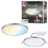 Image de Paulmann 93045 Panneau LED encastrable Areo VariFit IP44 Zigbee Tunable White 175 mm rond avec 1 x 13 W à intensité variable en plastique chromé mat 3000 K