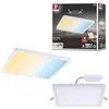Image de Paulmann Areo VariFit 93048 Panneau LED encastrable IP44 Zigbee Tunable White 230 x 230 mm carré avec 1 x 16 W à intensité variable Blanc Plastique 3000 K
