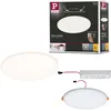 Image de Paulmann 93063 Panneau LED spots encastrés Veluna VariFit IP44 gradable sur 3 niveaux 185 mm rond incl. 1x17W gradable plafonnier Satin plastique 3000K