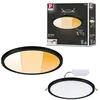 Image de Paulmann 93102 panneau LED panneau encastré Areo IP44 230 mm gradable sur 3 niveaux rond incl. 1x16 W Blanc chaud Noir synthétique plafonnier 2000 K