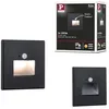 Image de Paulmann Edge encastrés spécial mur carré LED 1x1,2W 230V Détecteur de proximité Noir 93135