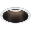 Image de Paulmann 93394 spot encastré Cole fixe rond gradable projecteur encastré Blanc Noir mat, spot aluminium lampe encastrée plastique GU10