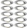 Image de Paulmann 93399 Luminaire à LED encastrable LED GU10 fer (brossé)