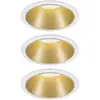Image de Spot encastrable Paulmann 93406 Cole Coin jeu de 3 LED 6.50 W blanc, or