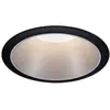 Image de Paulmann 93407 LED Cole rond incl. 1x6,5 watts gradable projecteurs Noir, Argent Lampe encastrée plastique, Alu zinc spots pour plafond 2700 K, Matière, 6.5 W, 1er Set