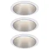 Image de Paulmann 93410 Cole Coin Spot encastrable jeu de 3 LED 6 W blanc, argent