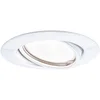 Image de Paulmann 93411 Spot encastré LED Base rond orientable incl. 1x5 watts kit projecteurs encastrés Blanc spot métal lampe encastrée 3000 K GU10