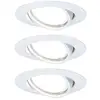 Image de Paulmann 93422 Base Spot encastrable jeu de 3 LED GU10 15 W blanc