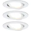 Image de Paulmann 93449 Nova Spot encastrable jeu de 3 LED LED 18 W blanc mat